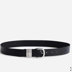 Madewell Multi-Keeper Belt Size M black silver